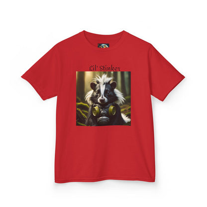 Kids Tee, Little Stinker Skunk Gas Mask Funny T-Shirt for Boys and Girls, Children's Clothing, Animal Lover Gift, Cute Kids