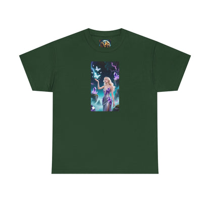 Magical Fairy Graphic Tee, Enchanted Woodland Shirt, Fantasy Apparel, Gift for Nature Lovers, Festival Wear, Unisex Cotton Tee