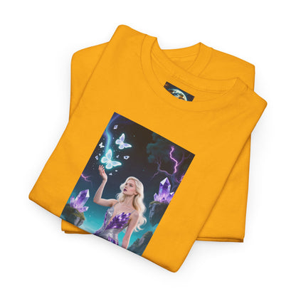 Magical Fairy Graphic Tee, Enchanted Woodland Shirt, Fantasy Apparel, Gift for Nature Lovers, Festival Wear, Unisex Cotton Tee