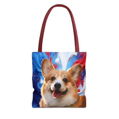 Vibrant Corgi Tote Bag - Perfect for Dog Lovers