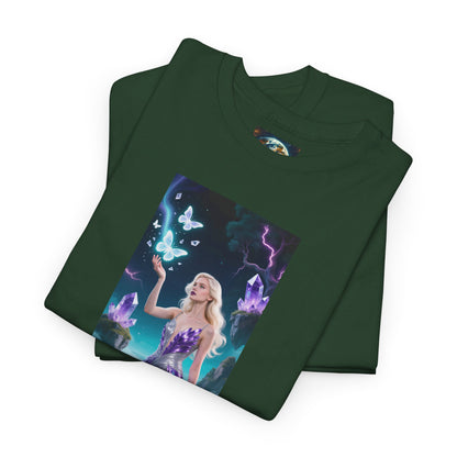 Magical Fairy Graphic Tee, Enchanted Woodland Shirt, Fantasy Apparel, Gift for Nature Lovers, Festival Wear, Unisex Cotton Tee