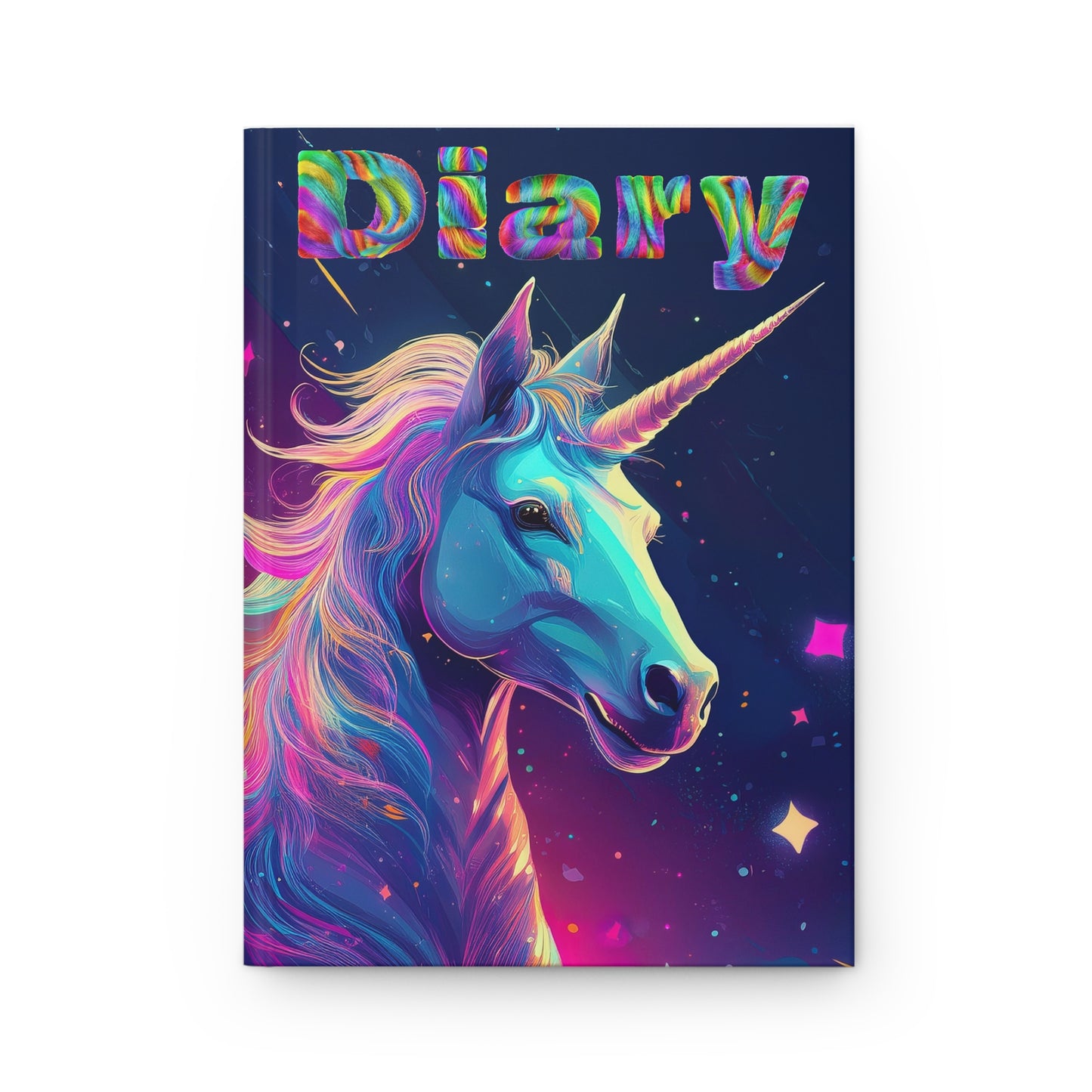 Fantasy Unicorn Hardcover Journal - Colorful Diary for Kids and Teens
