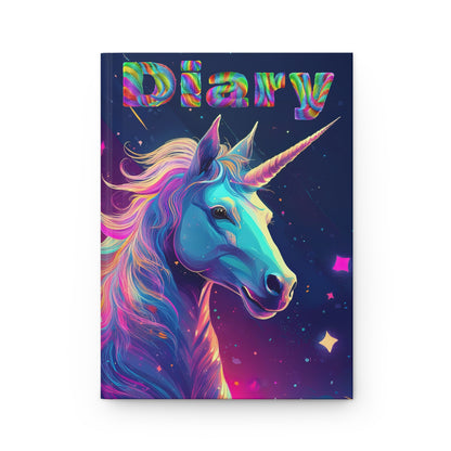 Fantasy Unicorn Hardcover Journal - Colorful Diary for Kids and Teens