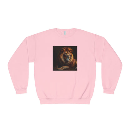 Majestic Lion Unisex Crewneck Sweatshirt - Cozy Animal Print Apparel
