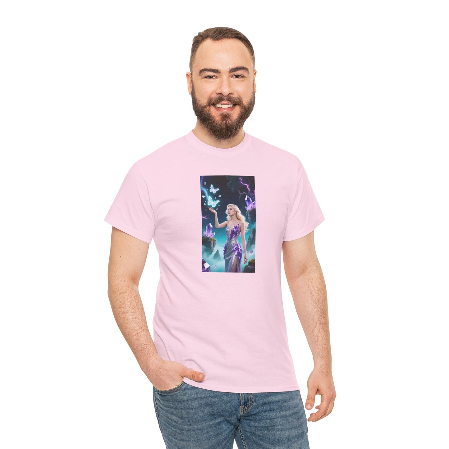 Magical Fairy Graphic Tee, Enchanted Woodland Shirt, Fantasy Apparel, Gift for Nature Lovers, Festival Wear, Unisex Cotton Tee