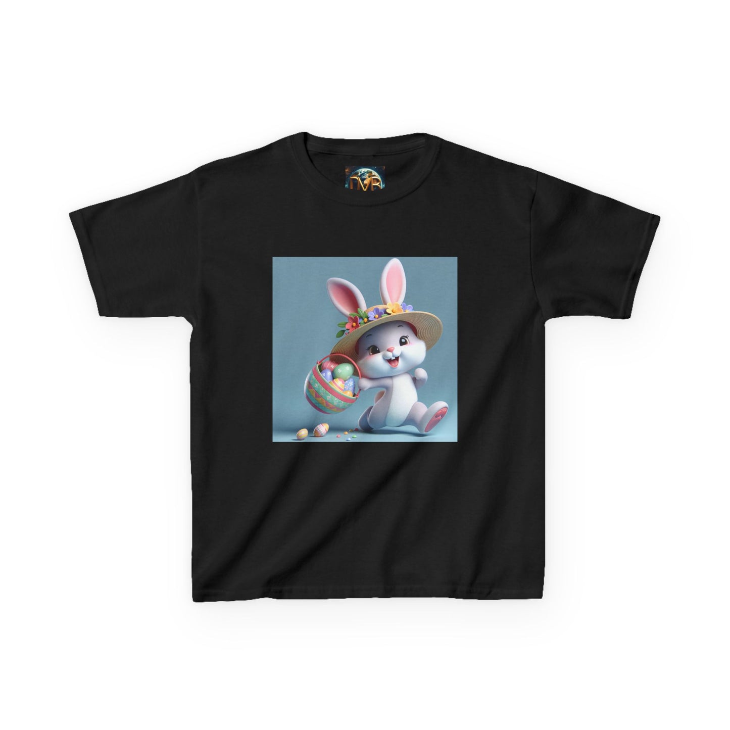 Cute Easter Bunny Kids Tee - Heavy Cotton™ T-Shirt for Spring Celebrations