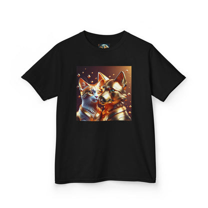 Solid Gold Cat and Dog - Heavy Cotton™ Tee for Children