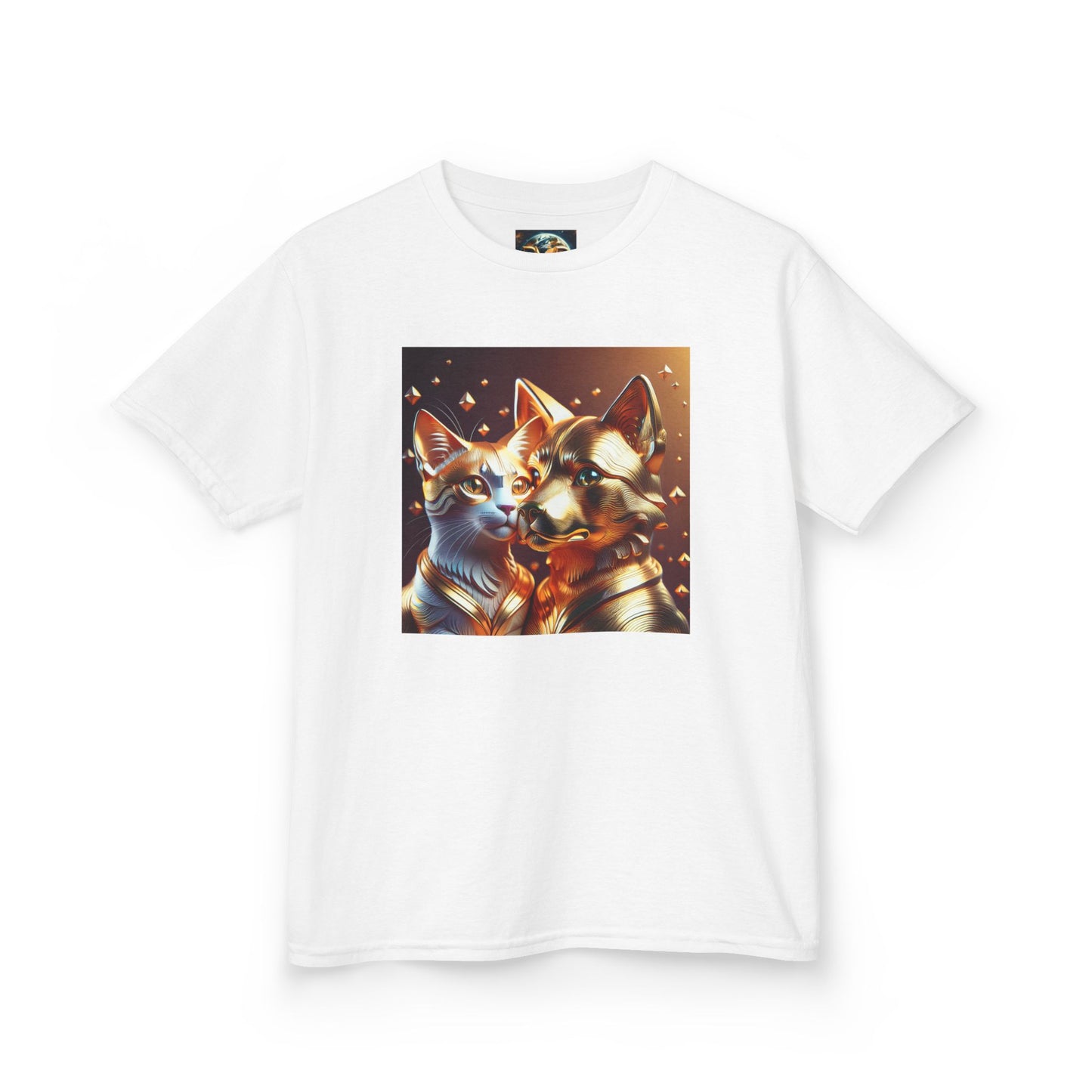 Solid Gold Cat and Dog - Heavy Cotton™ Tee for Children