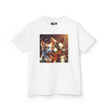 Solid Gold Cat and Dog - Heavy Cotton™ Tee for Children