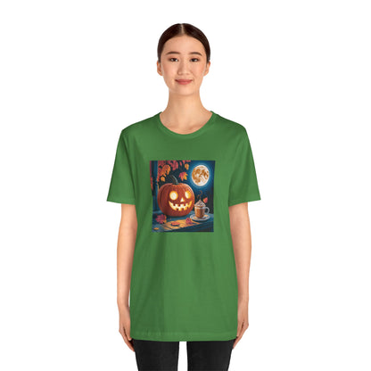 Fall In Love With Fall, Unisex Fall T-Shirt, Halloween Shirt, Cozy Fall Apparel, Seasonal Graphic Tee, Pumpkin Spice Tee