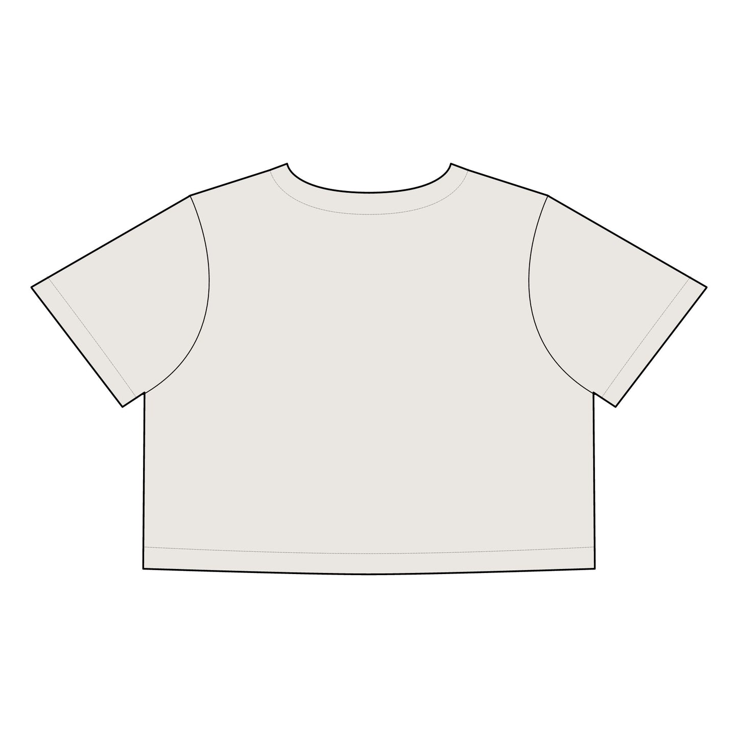 Luscious Heart Women's Faded Crop Tee - Trendy, Casual Fashion