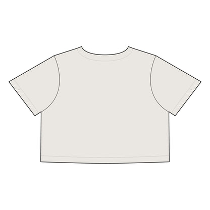 Luscious Heart Women's Faded Crop Tee - Trendy, Casual Fashion