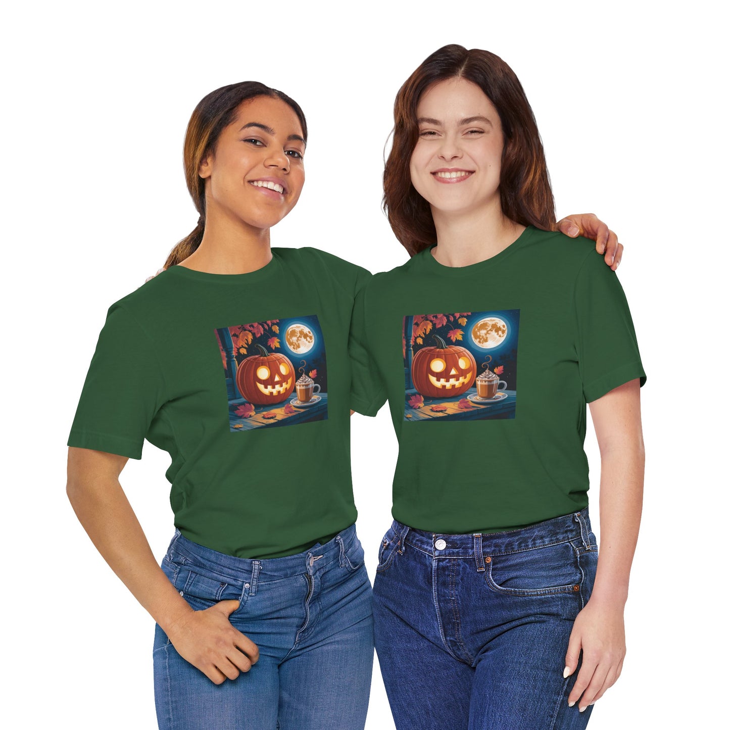 Fall In Love With Fall, Unisex Fall T-Shirt, Halloween Shirt, Cozy Fall Apparel, Seasonal Graphic Tee, Pumpkin Spice Tee