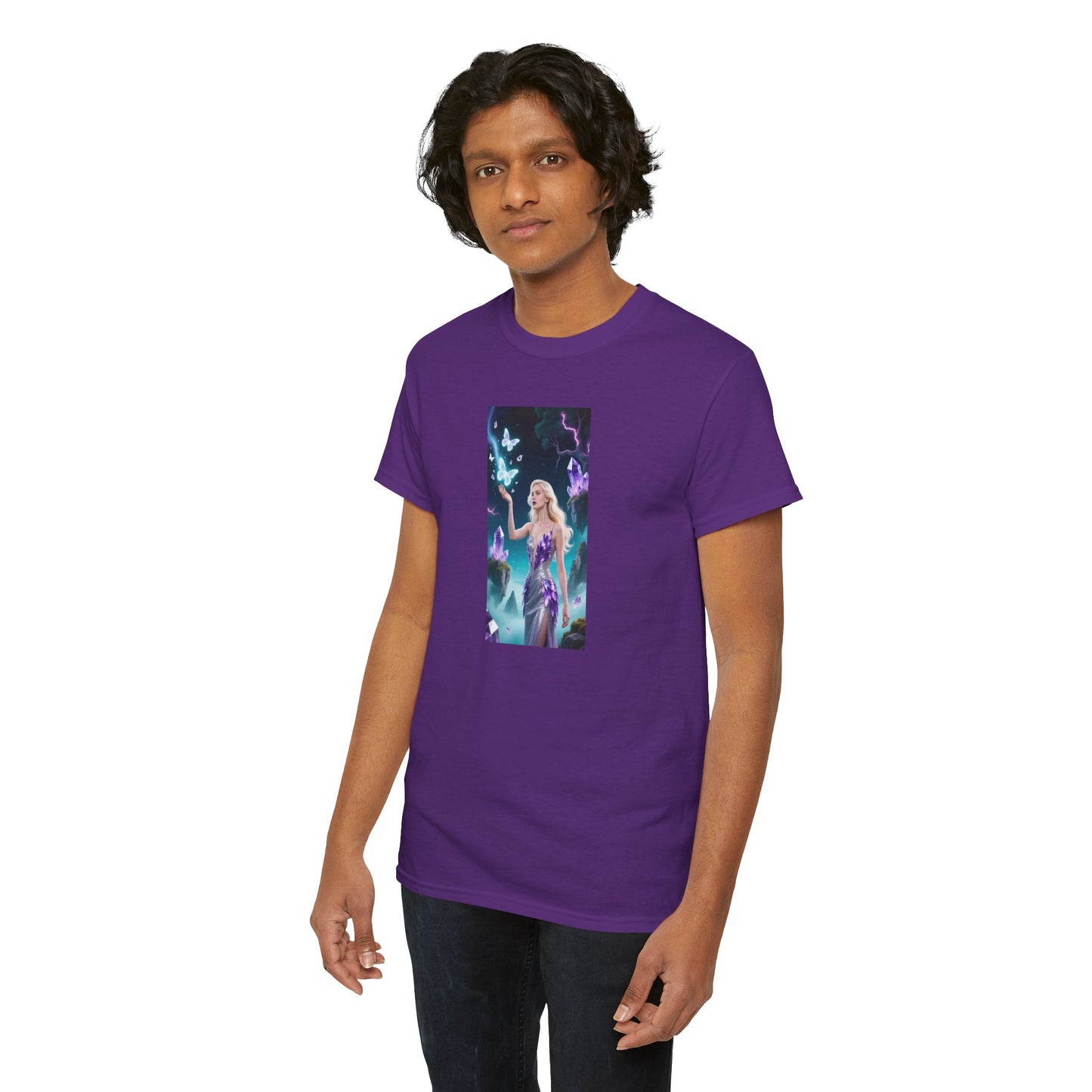 Magical Fairy Graphic Tee, Enchanted Woodland Shirt, Fantasy Apparel, Gift for Nature Lovers, Festival Wear, Unisex Cotton Tee