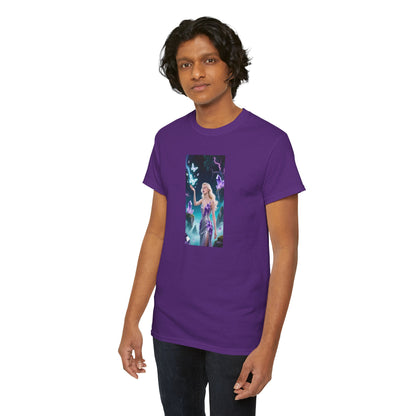Magical Fairy Graphic Tee, Enchanted Woodland Shirt, Fantasy Apparel, Gift for Nature Lovers, Festival Wear, Unisex Cotton Tee