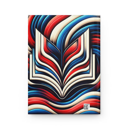 Stay Out! Hardcover Journal - Colorful Wave Design for Creative Minds