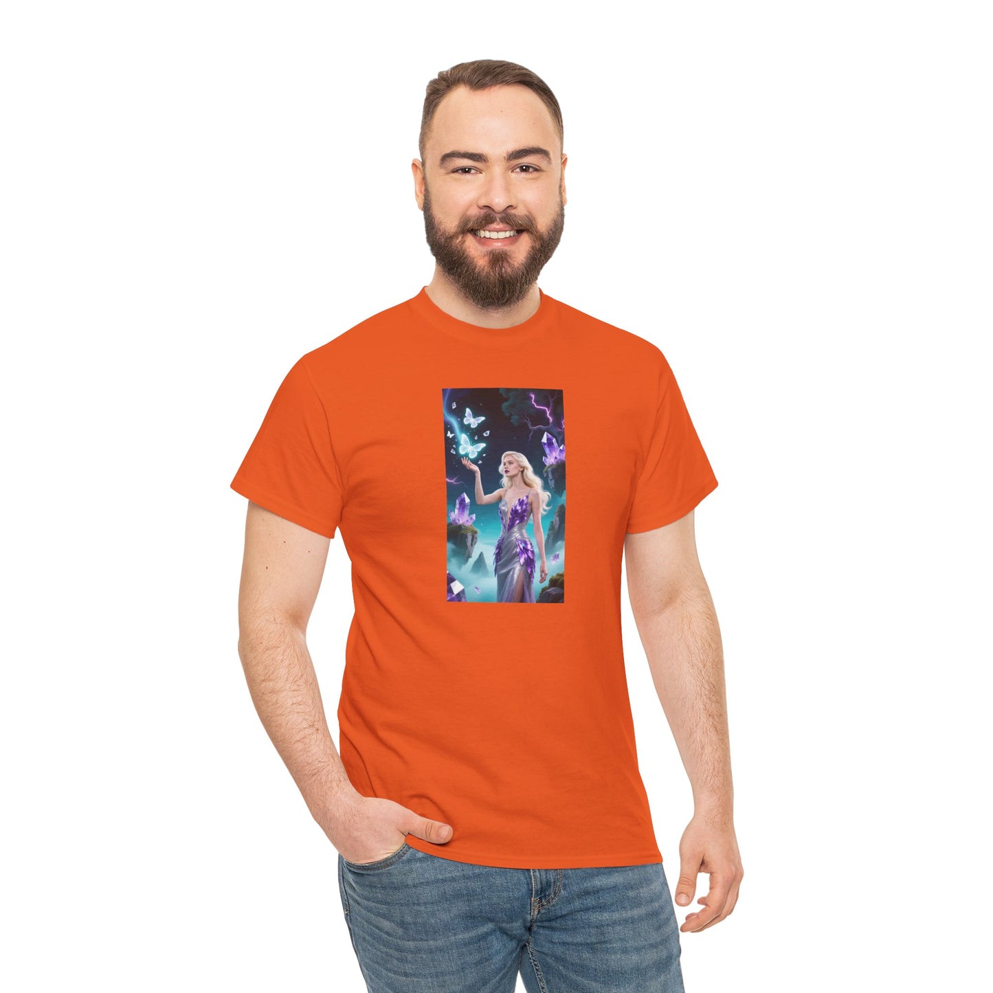 Magical Fairy Graphic Tee, Enchanted Woodland Shirt, Fantasy Apparel, Gift for Nature Lovers, Festival Wear, Unisex Cotton Tee