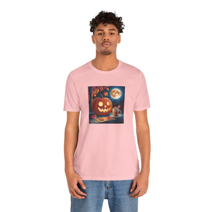 Fall In Love With Fall, Unisex Fall T-Shirt, Halloween Shirt, Cozy Fall Apparel, Seasonal Graphic Tee, Pumpkin Spice Tee