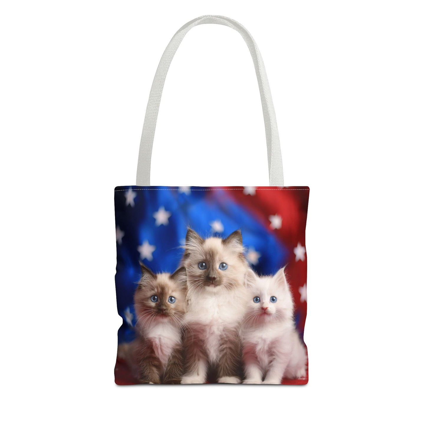 Patriotic Ragdoll Kittens Tote Bag