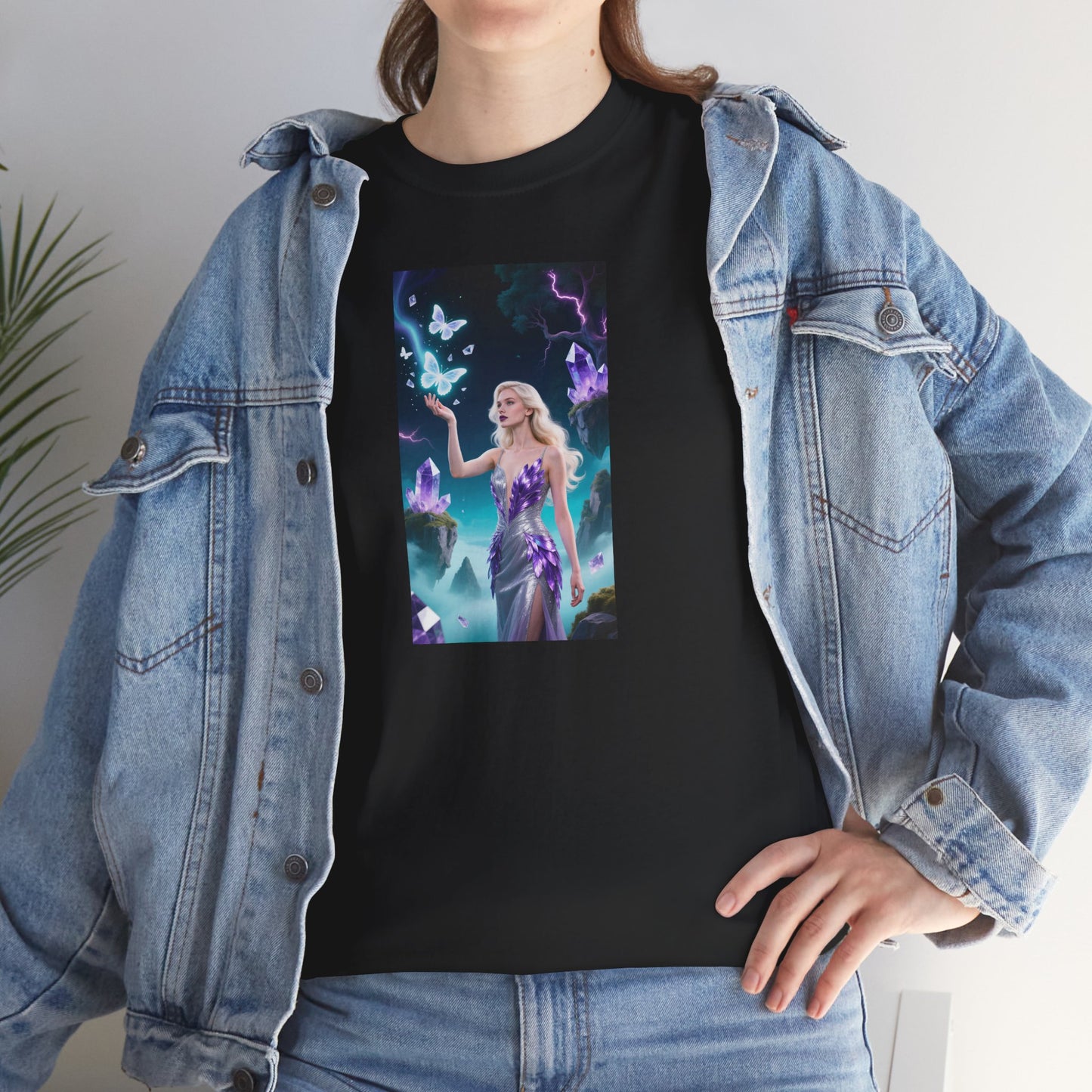 Magical Fairy Graphic Tee, Enchanted Woodland Shirt, Fantasy Apparel, Gift for Nature Lovers, Festival Wear, Unisex Cotton Tee
