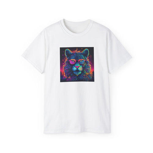 90's Style Colorful Lion Graphic Ultra Cotton Tee - Vibrant and Fun Wear
