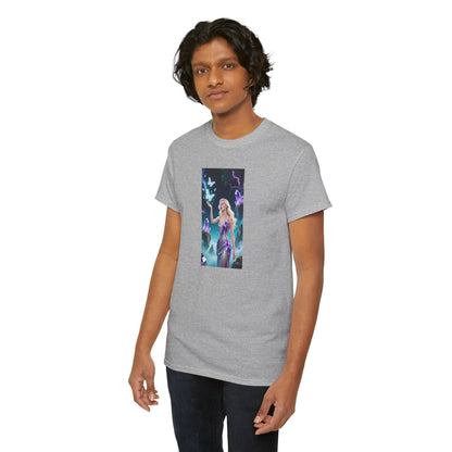 Magical Fairy Graphic Tee, Enchanted Woodland Shirt, Fantasy Apparel, Gift for Nature Lovers, Festival Wear, Unisex Cotton Tee