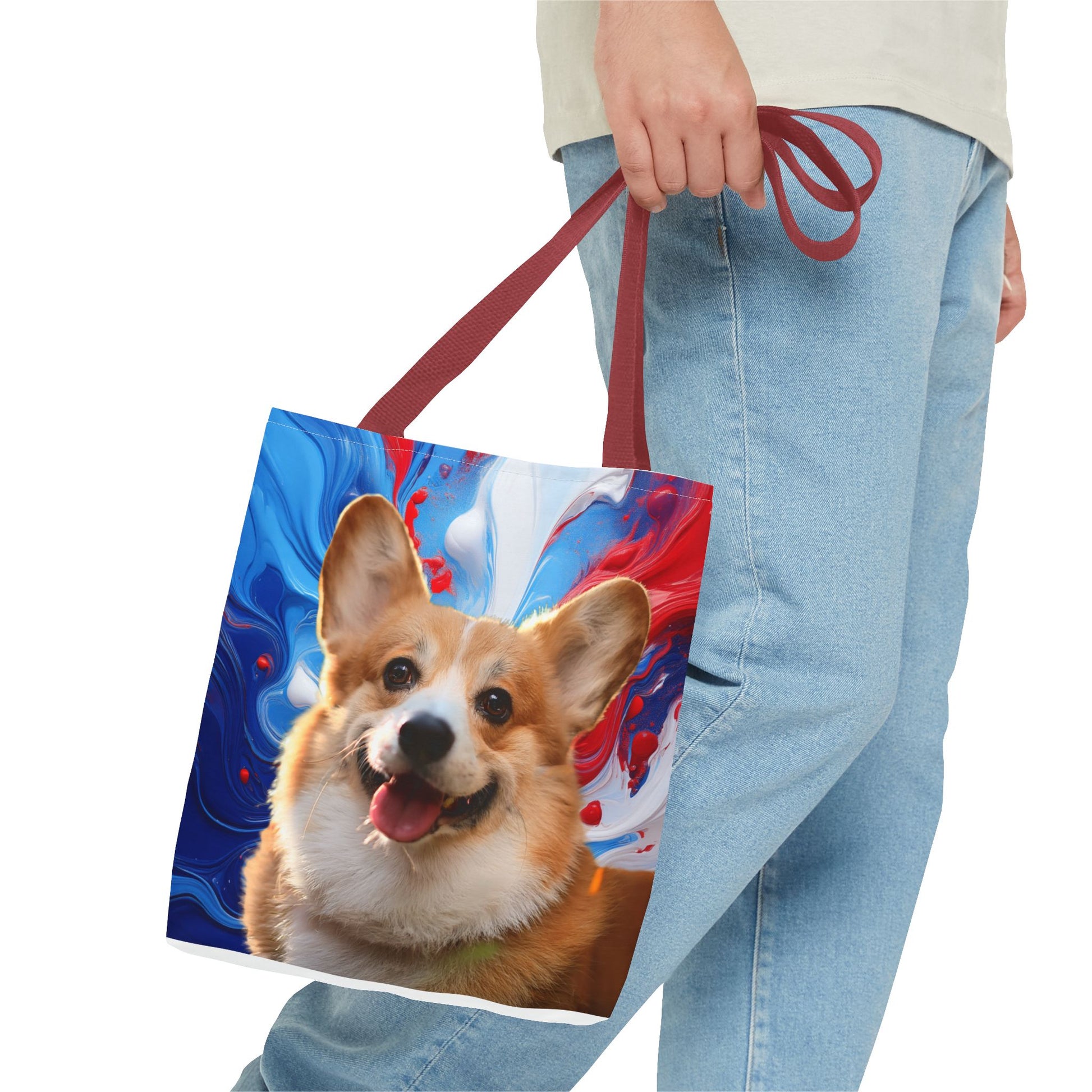 Vibrant Corgi Tote Bag - Perfect for Dog Lovers