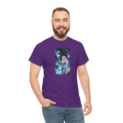 Magical Fairy Graphic Tee, Enchanted Woodland Shirt, Fantasy Apparel, Gift for Nature Lovers, Festival Wear, Unisex Cotton Tee