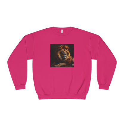 Majestic Lion Unisex Crewneck Sweatshirt - Cozy Animal Print Apparel