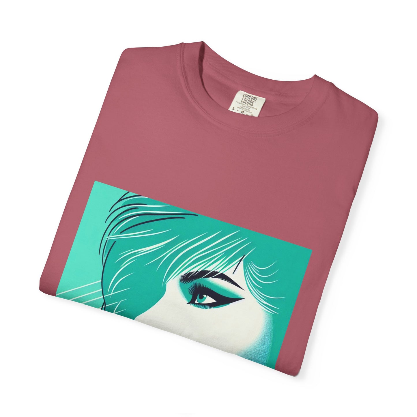 Vintage Lady Portrait T-shirt, 1980s Art Style, Retro Graphic Tee, Unisex Graphic Tee, Hipster Fashion Shirt