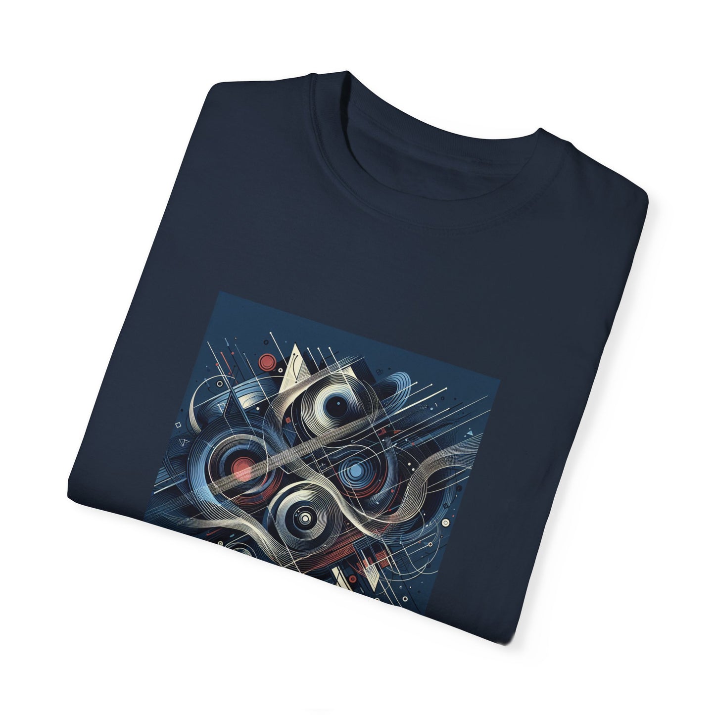 Vibrant Graphic Unisex Garment-Dyed T-Shirt - Cool Modern Art Design