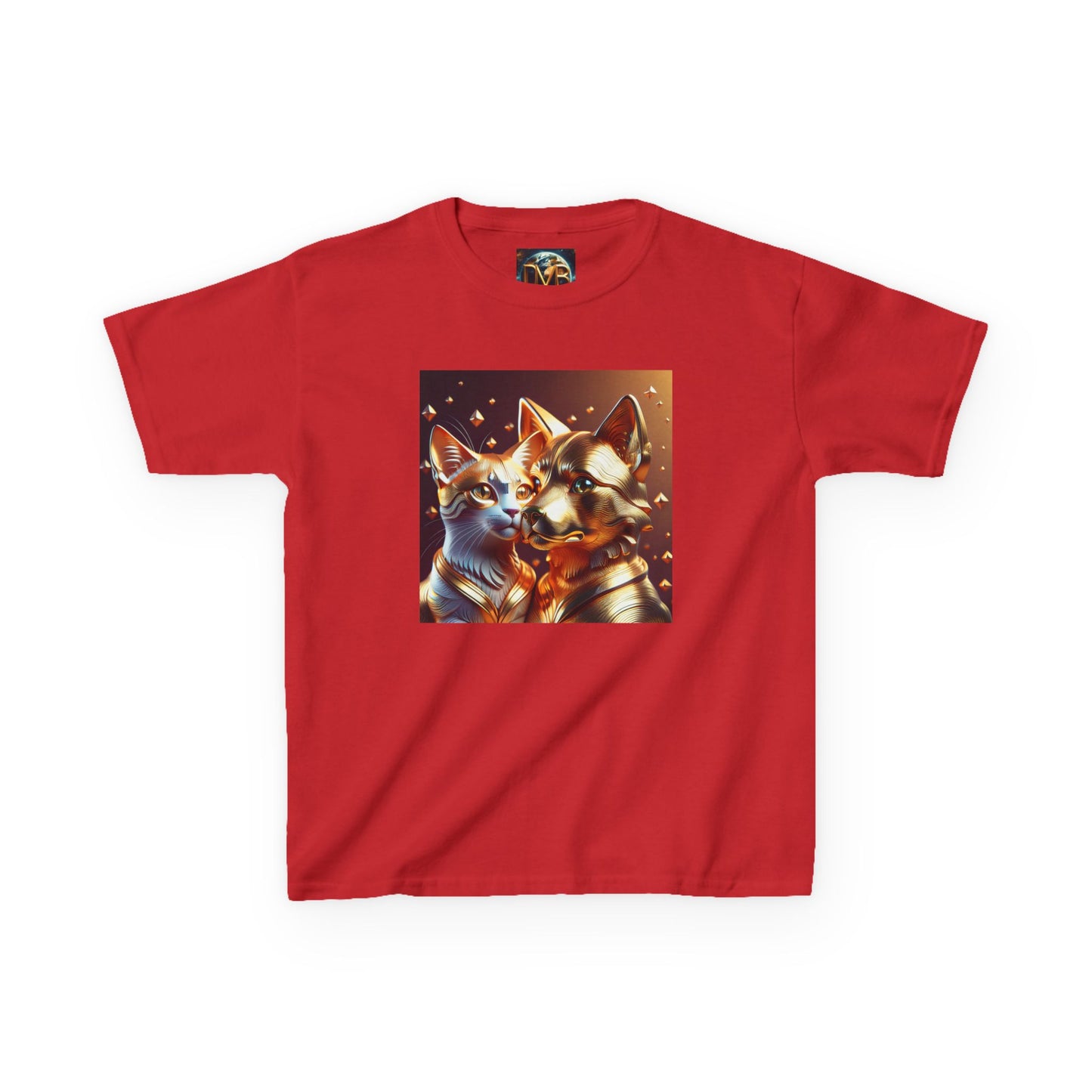 Solid Gold Cat and Dog - Heavy Cotton™ Tee for Children