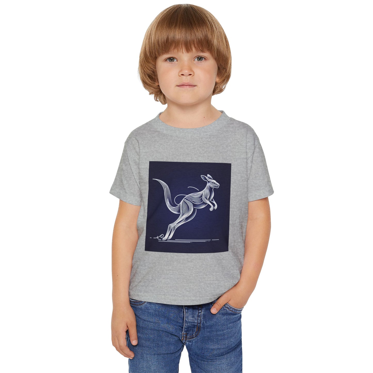 Kangaroo Design Toddler T-Shirt - Fun and Playful Kids Apparel