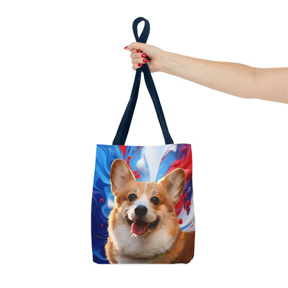 Vibrant Corgi Tote Bag - Perfect for Dog Lovers