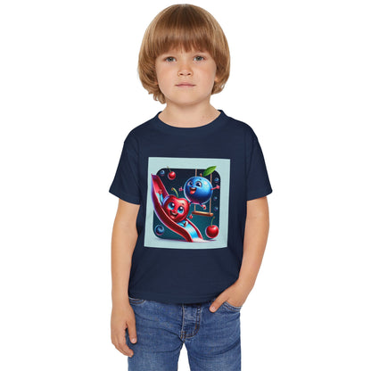 Playful Fruits Toddler T-Shirt - Fun Design for Kids