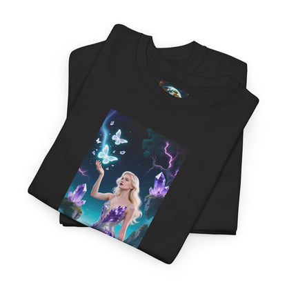 Magical Fairy Graphic Tee, Enchanted Woodland Shirt, Fantasy Apparel, Gift for Nature Lovers, Festival Wear, Unisex Cotton Tee
