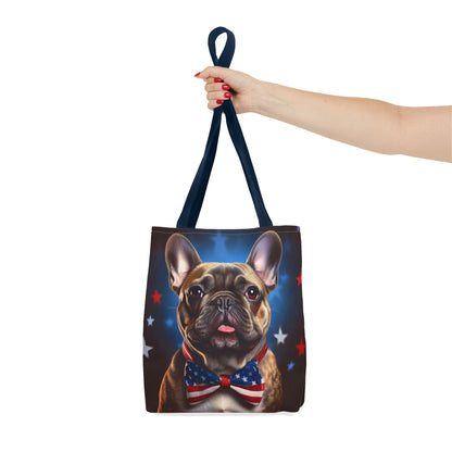 Patriotic French Bulldog Tote Bag - Perfect for Pet Lovers