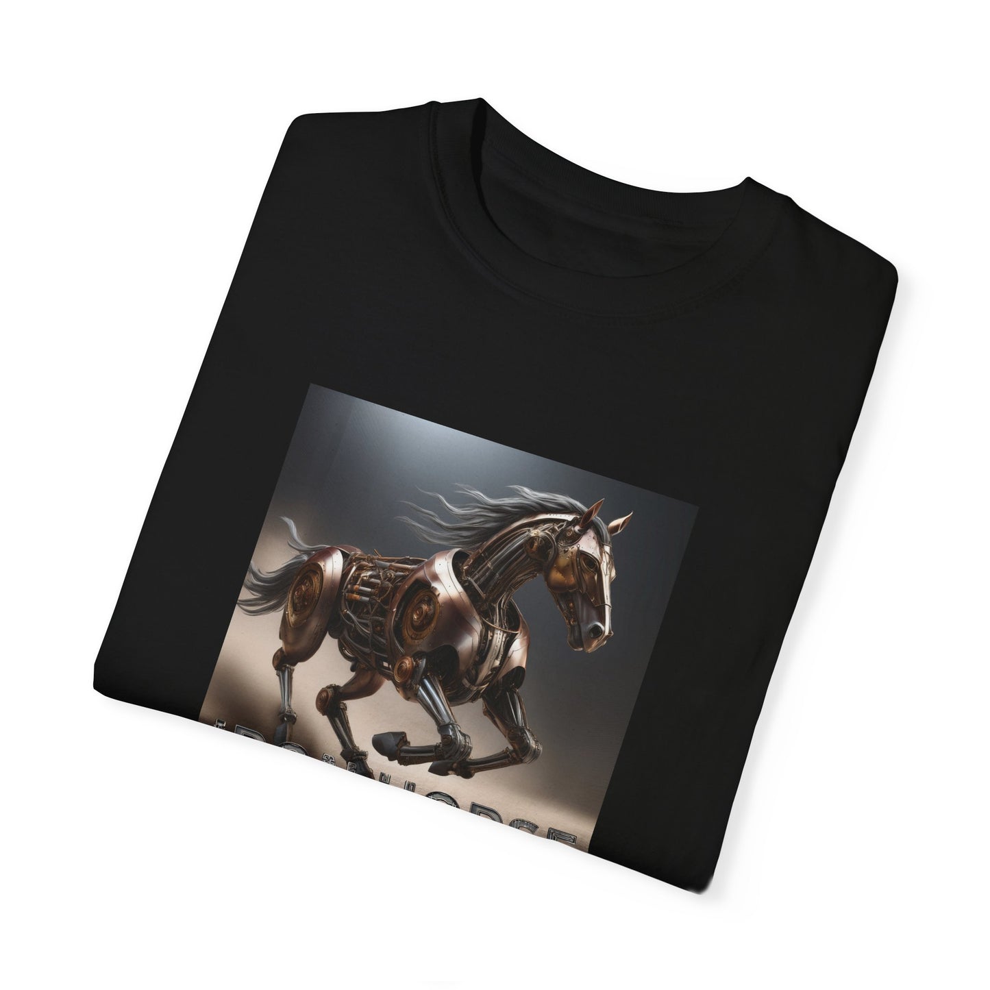 Iron Horse Unisex Garment-Dyed T-Shirt - Equestrian Vintage Style