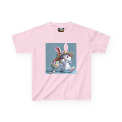 Cute Easter Bunny Kids Tee - Heavy Cotton™ T-Shirt for Spring Celebrations