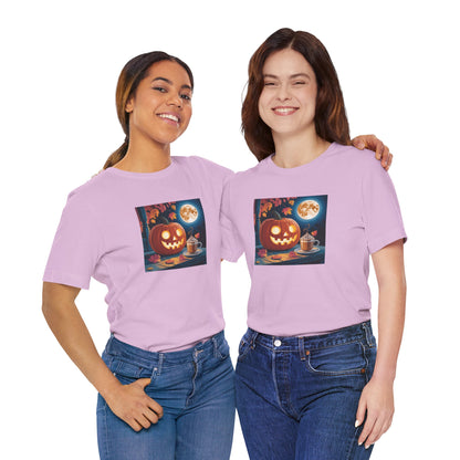 Fall In Love With Fall, Unisex Fall T-Shirt, Halloween Shirt, Cozy Fall Apparel, Seasonal Graphic Tee, Pumpkin Spice Tee
