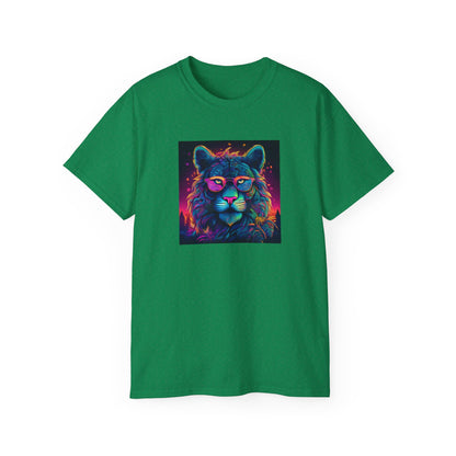 90's Style Colorful Lion Graphic Ultra Cotton Tee - Vibrant and Fun Wear