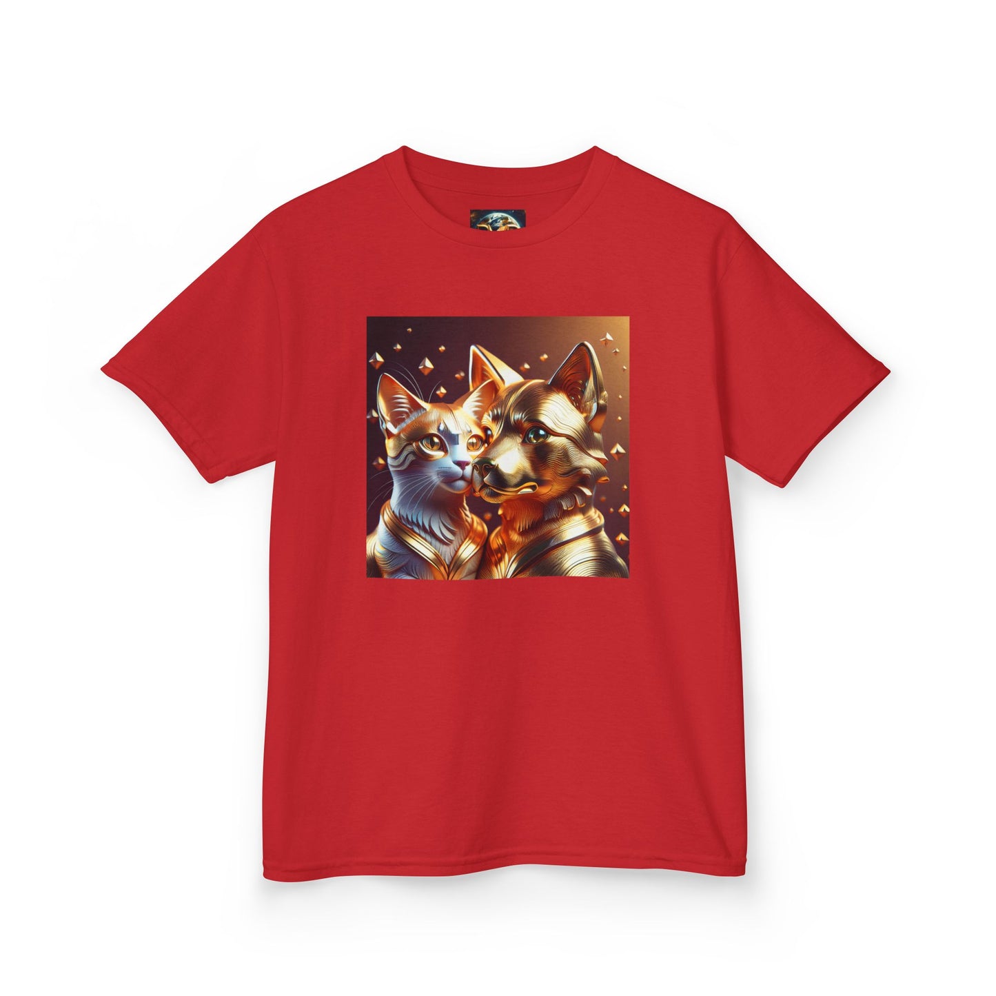 Solid Gold Cat and Dog - Heavy Cotton™ Tee for Children