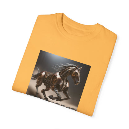 Iron Horse Unisex Garment-Dyed T-Shirt - Equestrian Vintage Style