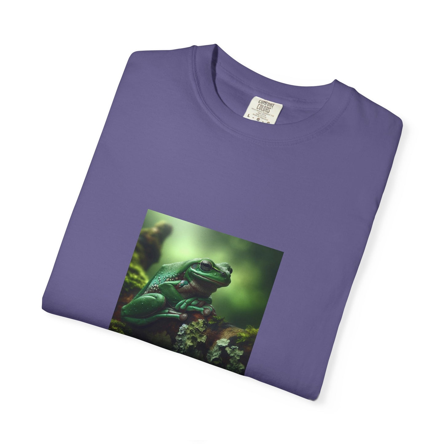 Green Tree Frog Unisex Garment-Dyed T-shirt