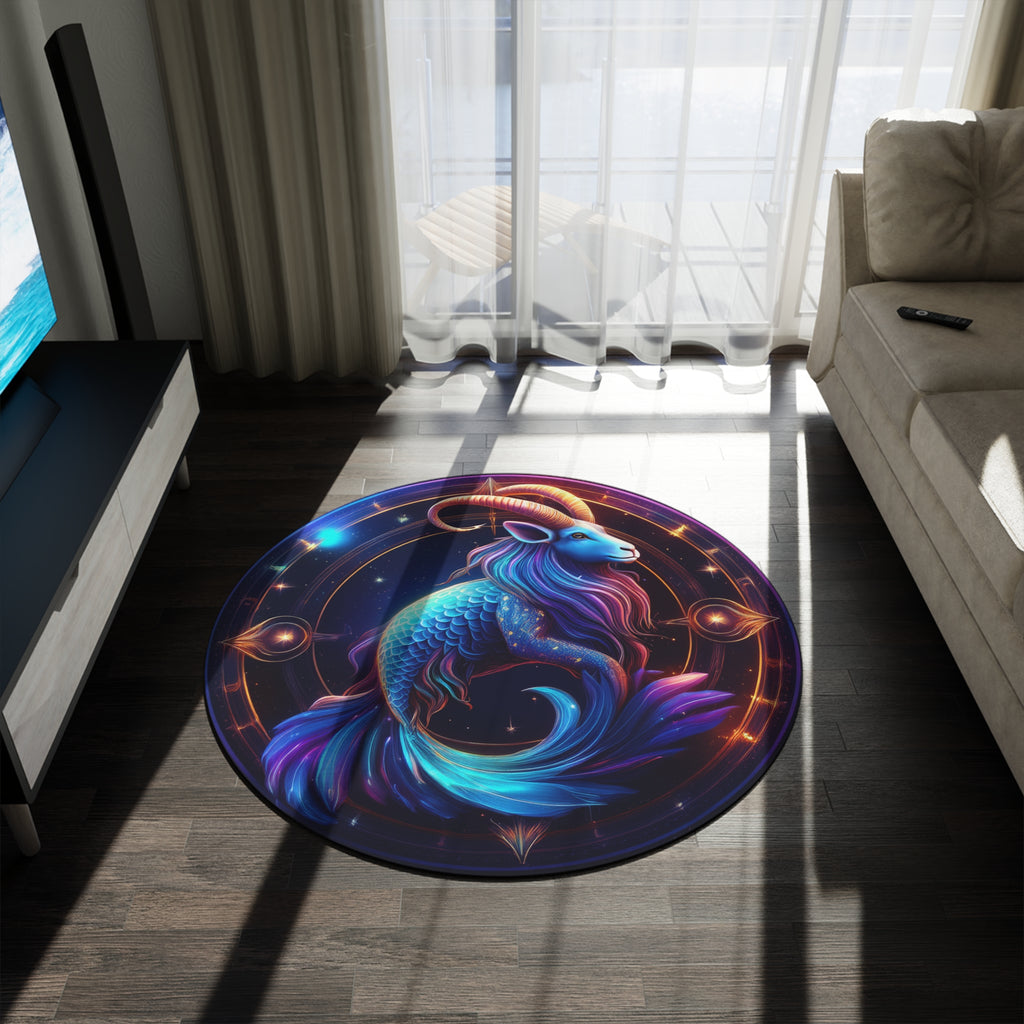 Capricorn Pride! Astrology Space Rug - Bohemian Decor for Home & Office