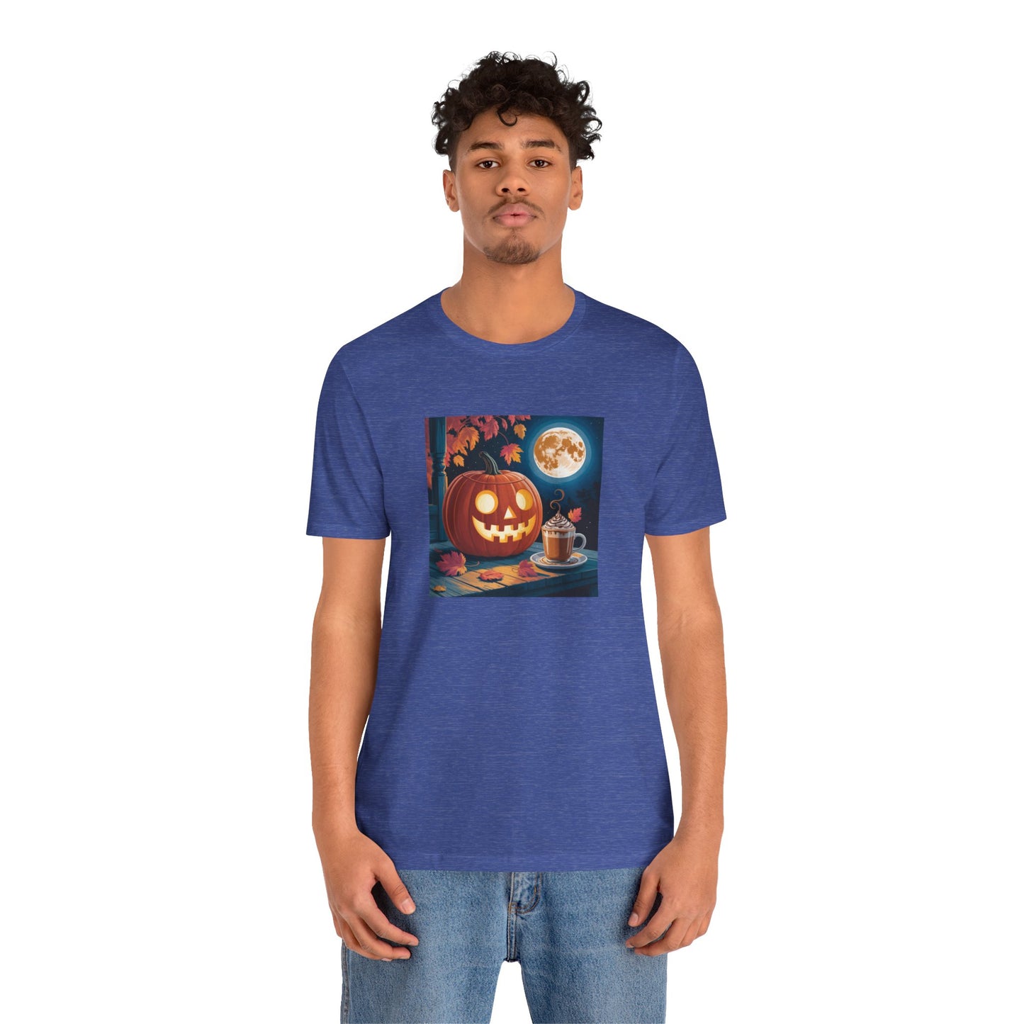 Fall In Love With Fall, Unisex Fall T-Shirt, Halloween Shirt, Cozy Fall Apparel, Seasonal Graphic Tee, Pumpkin Spice Tee