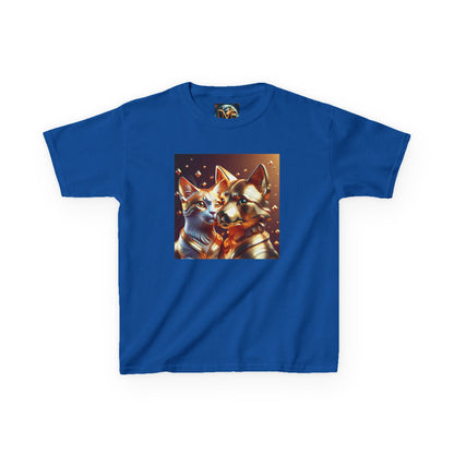 Solid Gold Cat and Dog - Heavy Cotton™ Tee for Children