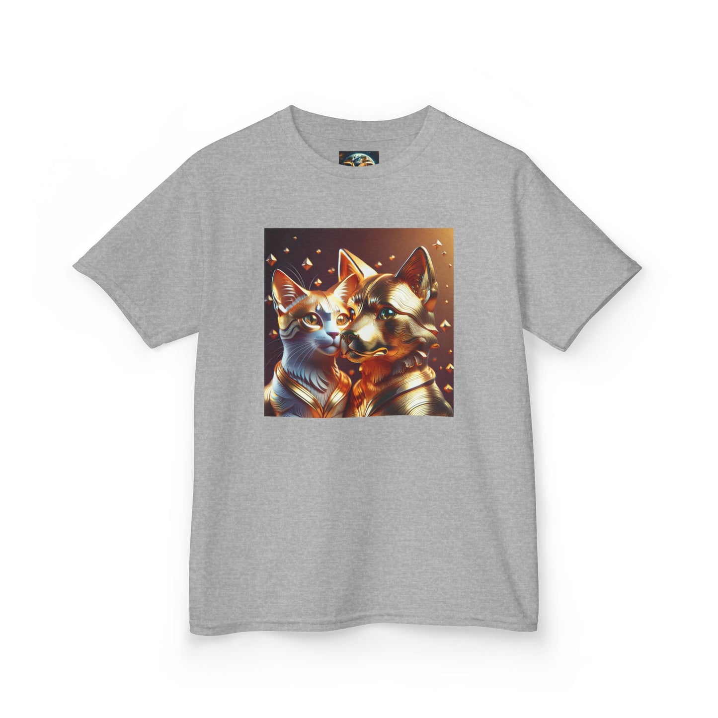 Solid Gold Cat and Dog - Heavy Cotton™ Tee for Children