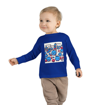 Kids Tee with Blueberries and Cherries Playground Design