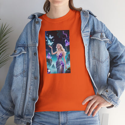 Magical Fairy Graphic Tee, Enchanted Woodland Shirt, Fantasy Apparel, Gift for Nature Lovers, Festival Wear, Unisex Cotton Tee